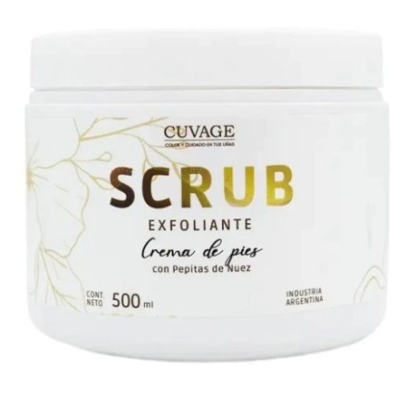 Crema exfoliante para pies pepitas Nuez